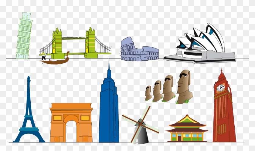 Big Image - Monuments Of The World Clipart #424529