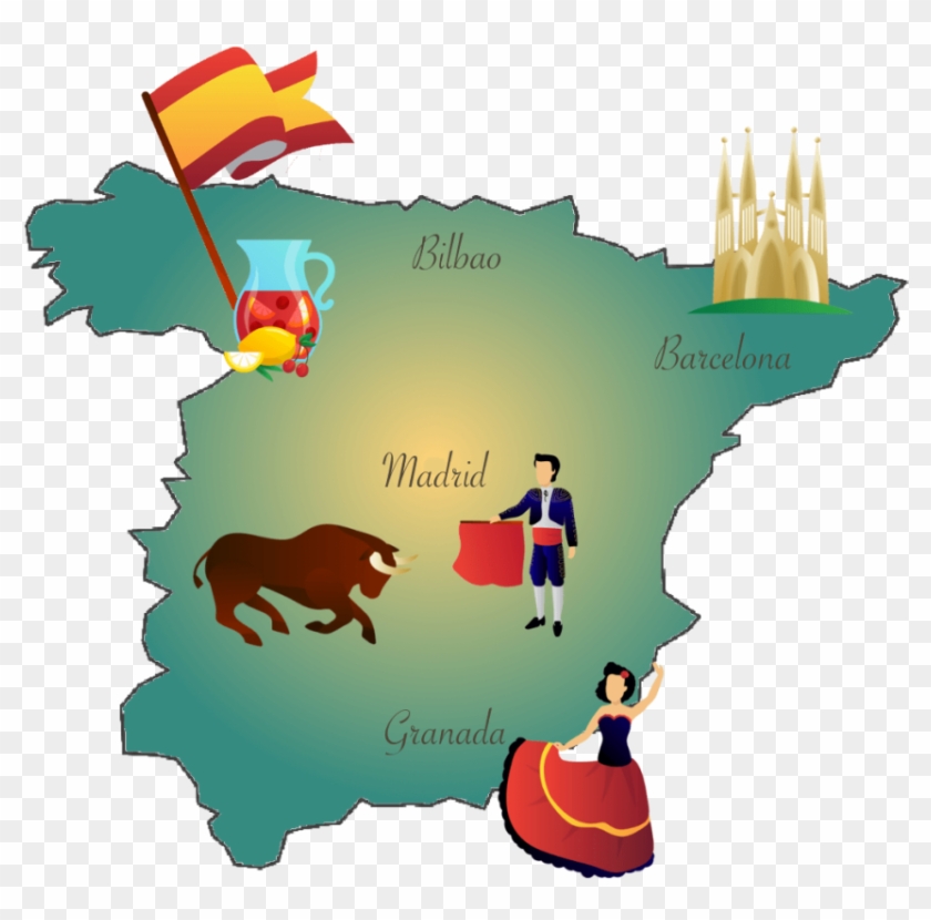 Online Spanish Course Videos - Spain Clip Art #424659