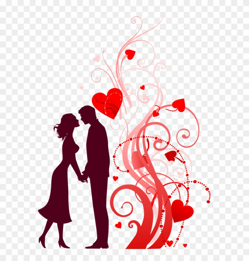 Valentine's Day Couples Silhouettes - Love #424687