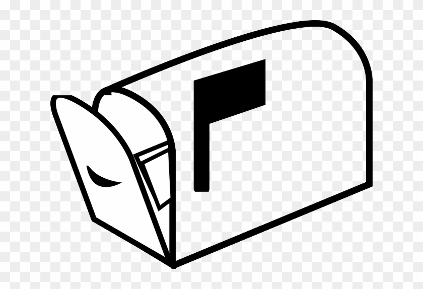 Postbox, Mailbox, Mail, Box, Open - Mailbox Clipart Black And White #424719