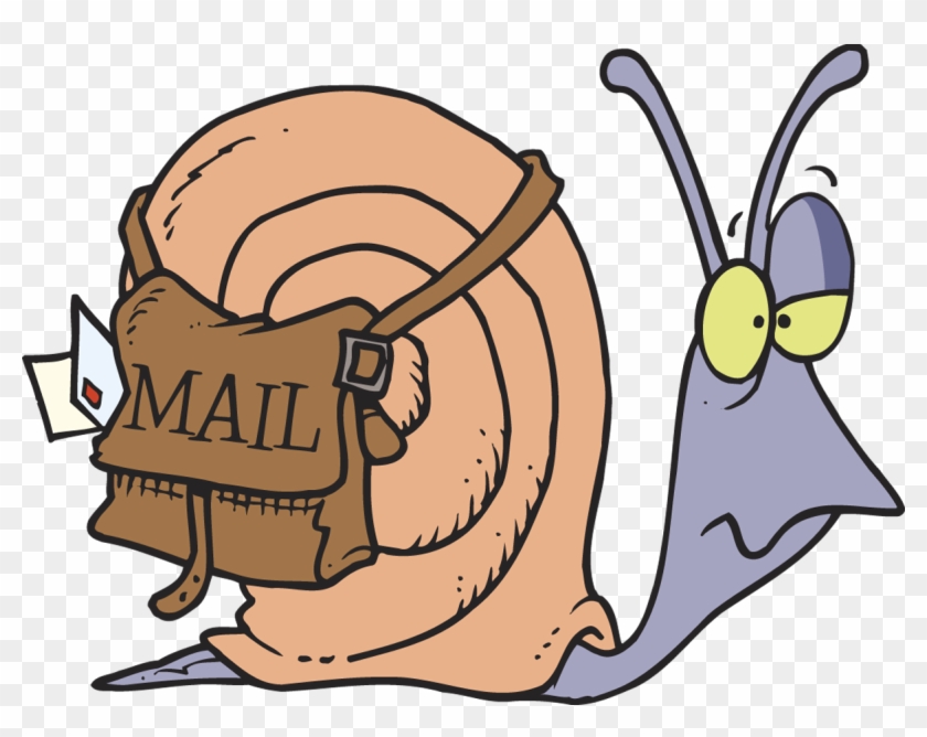 Yes, It's That Slow - Snail Mail Clipart #424750