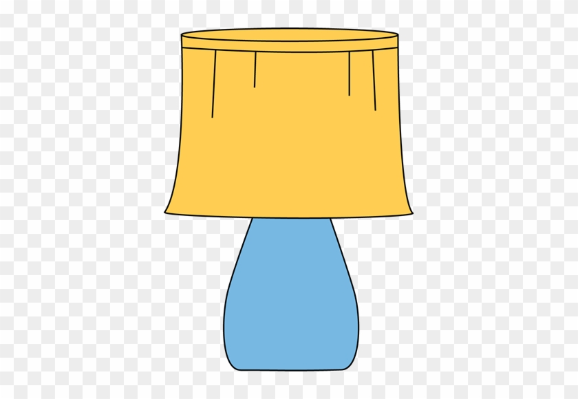 Blue Lamp With A Yellow Lamp Shade Clipart - Blue Lamp With A Yellow Lamp Shade Clipart #424788
