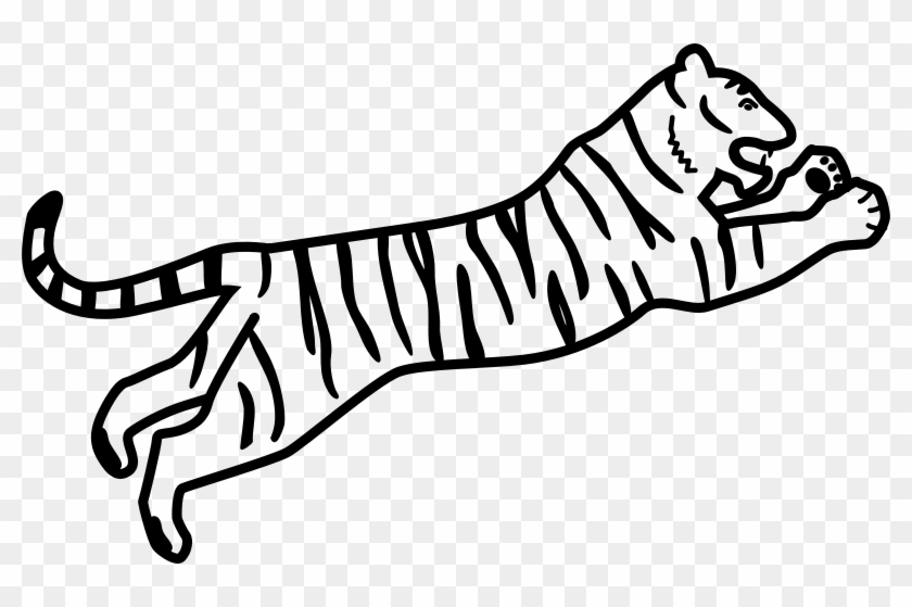 Free Tiger Catching - Bengal Tiger Easy Drawing #424797