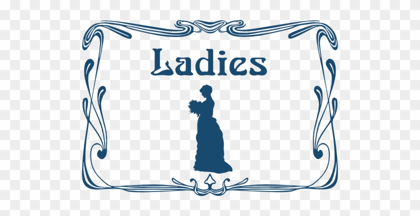Ladies Wc Door Sign Clipart - Ladies Toilets Sign #424935