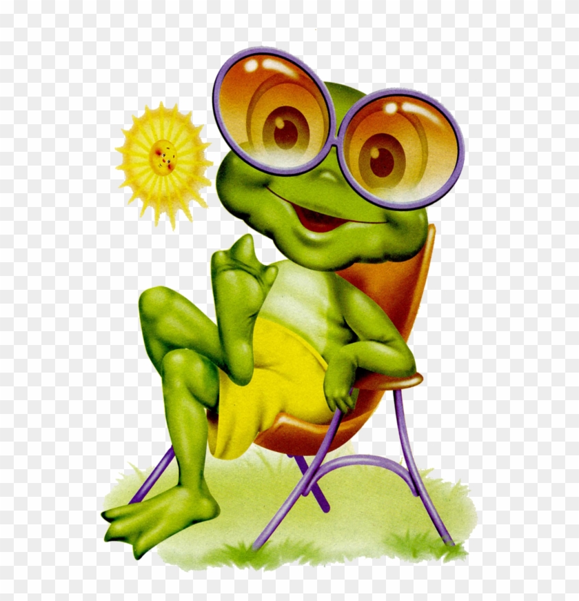 Cartoon - Frosch - Beach Clipart Frog #425033