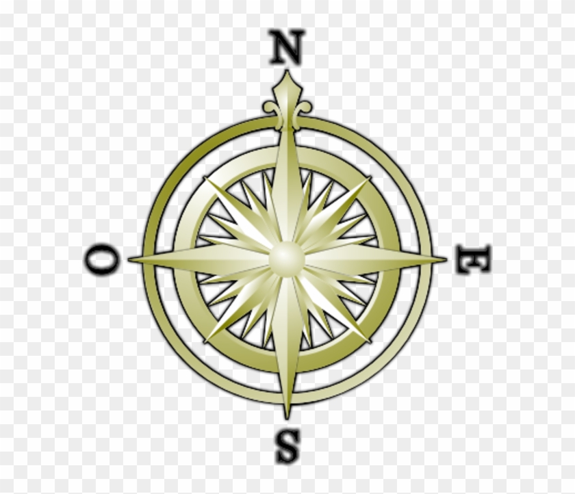 Compass North South East West Vector Clip Art - North South East O #425137