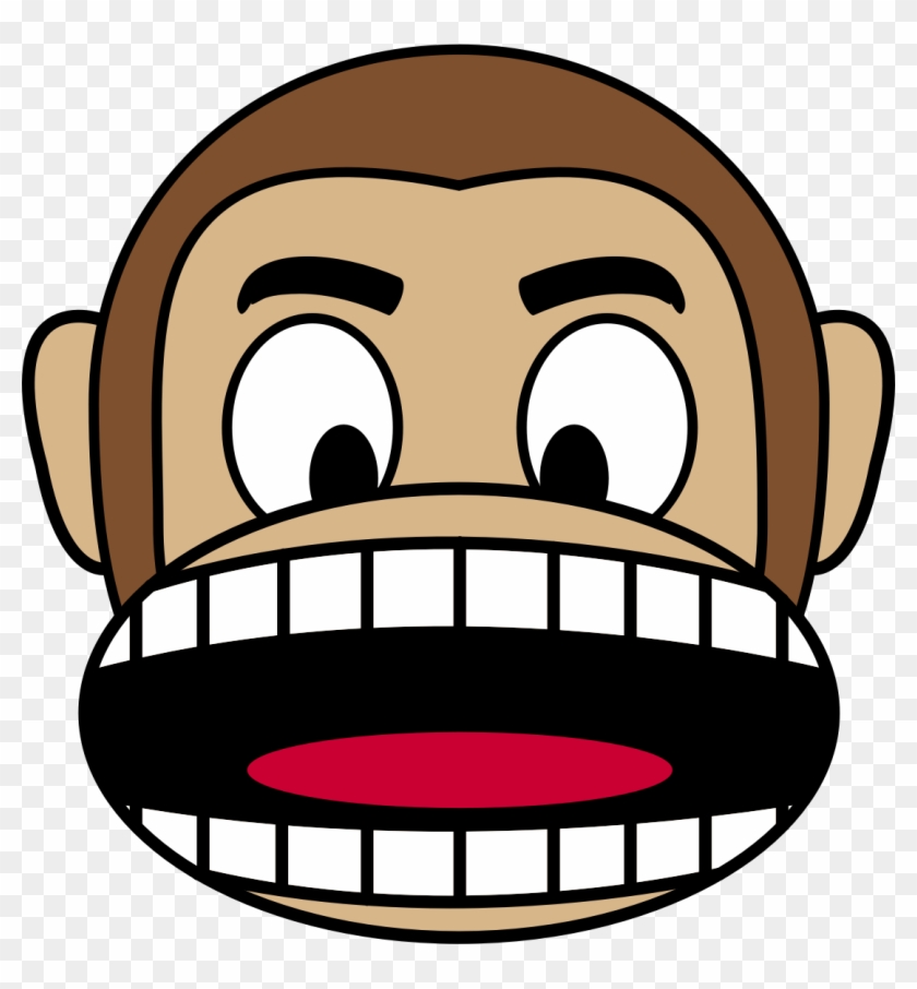 Big Image - Angry Monkey Face Cartoon #425206