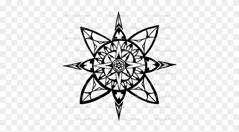 compass rose back  circle coloring pages for adults  free