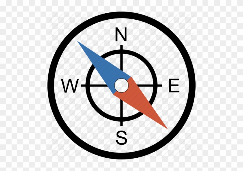 Compass, Flat, Icon, Symbol, Design - Compass Direction #425289
