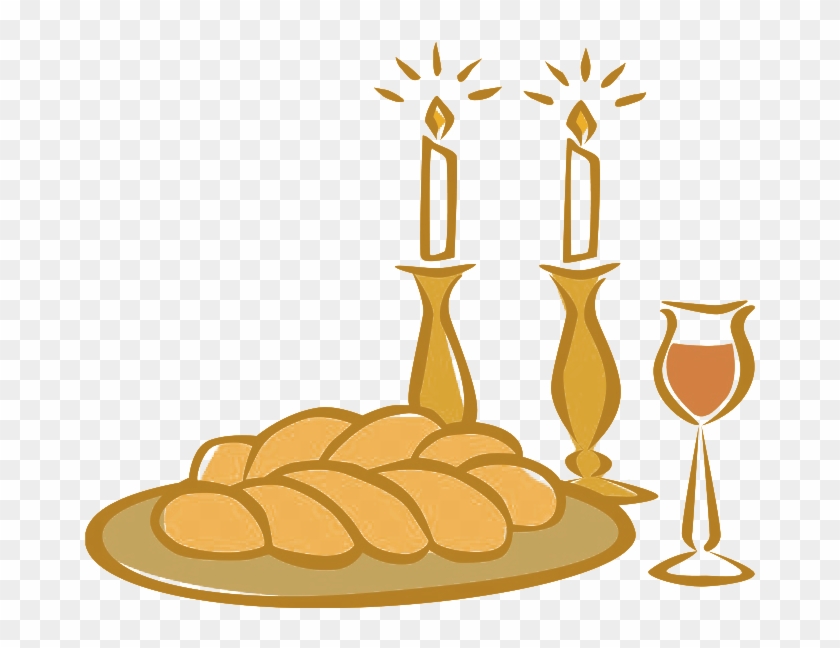 Shabbat Candles Judaism Clip Art - Shabbat Candles Clipart #425344