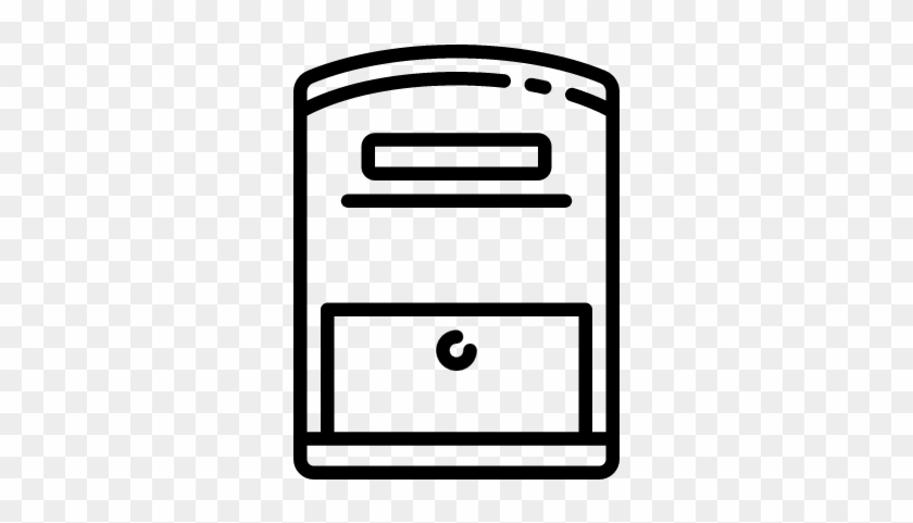 Mailbox With Door Vector - Mailbox With Door Vector #425375