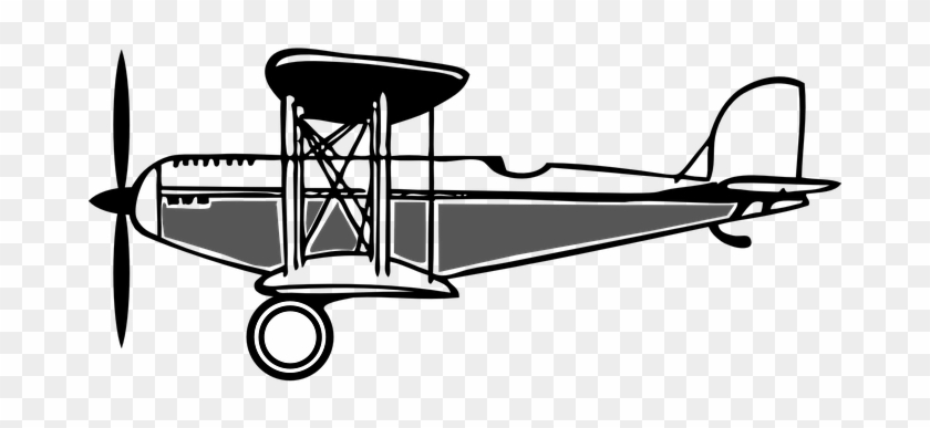 Doppeldecker, Alte, Propeller, Flugzeug - Biplane Clipart #425378