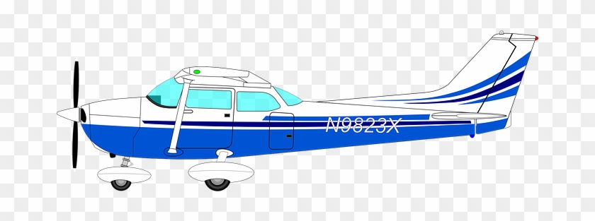 Flugzeug Verkehr Flughafen Luftfahrt Flieg - Cessna 172 Clip Art #425418