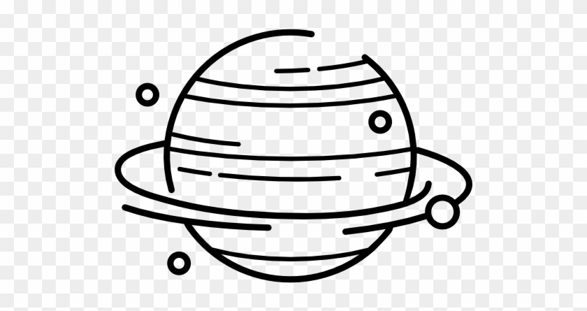 Planet Clipart Astronomy - Black And White Planet Clipart #425476