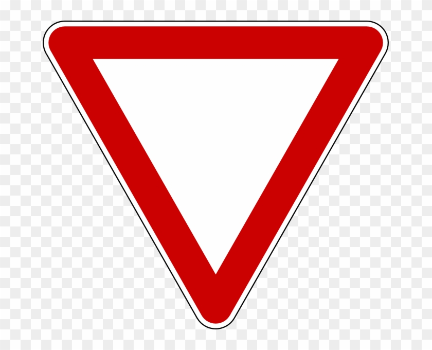 Vorfahrt Gewähren - Red Upside Down Triangle #425571