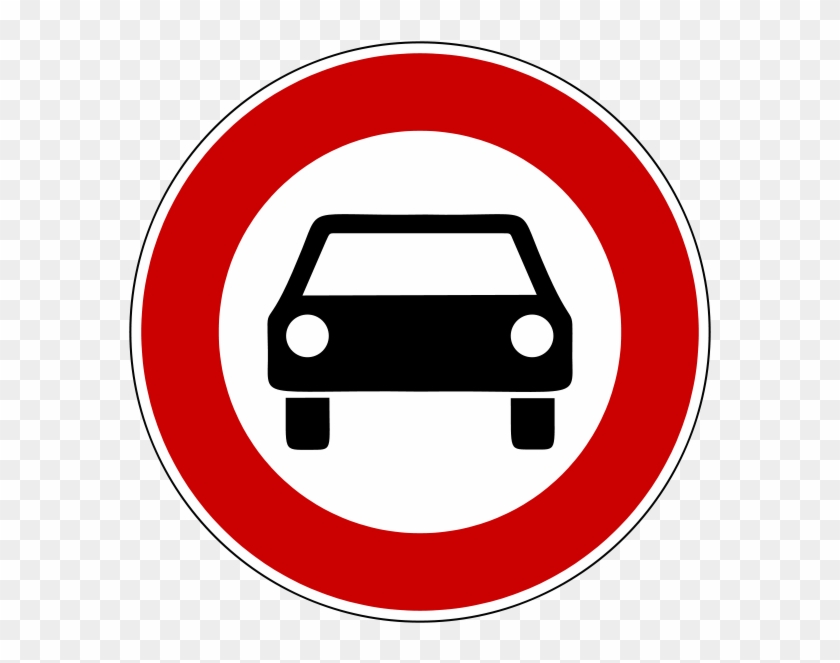 Verbot Für Kraftwagen - Car Traffic Sign #425599