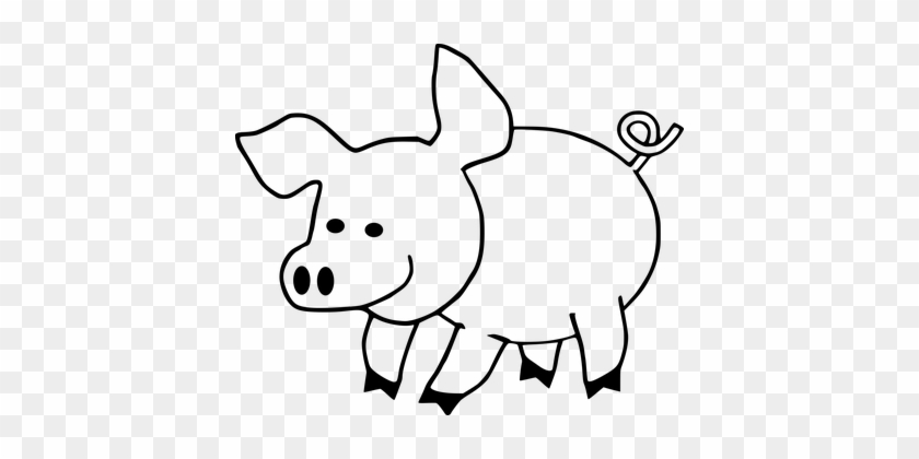 Cartoon Hog Pig Swine Pig Pig Pig Pig Pig - Printable Pig Coloring Pages Free #425647