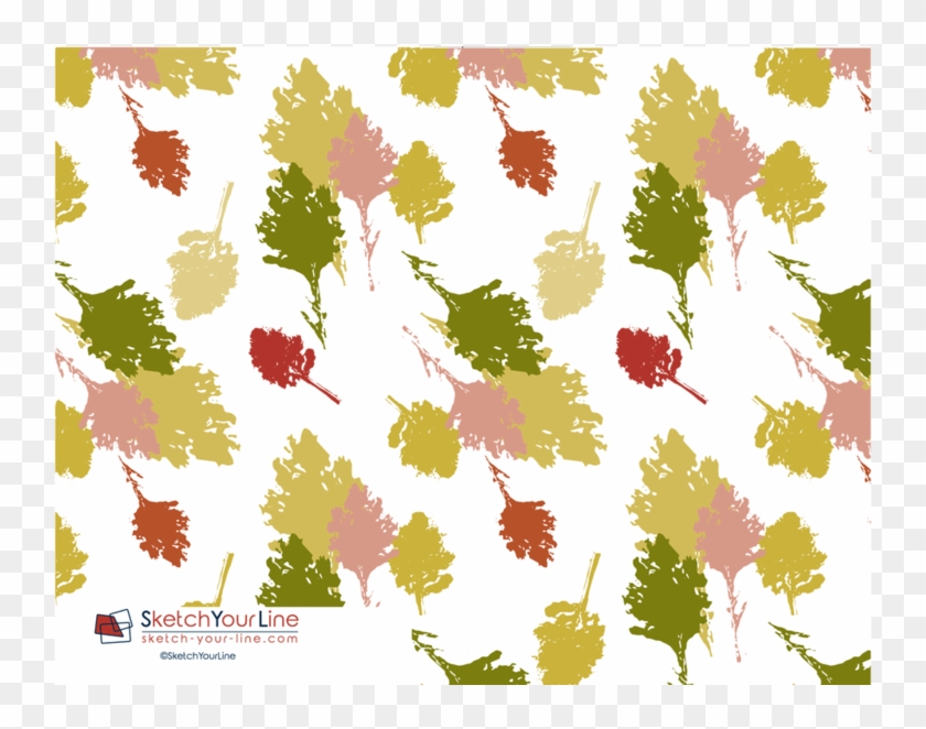 Leaves Pattern Rectangular Greeting Cards - Greeting Card #425719