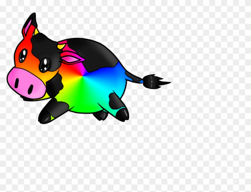 More Like Happy Cow By Melissar1 - Rainbow Cow #425809
