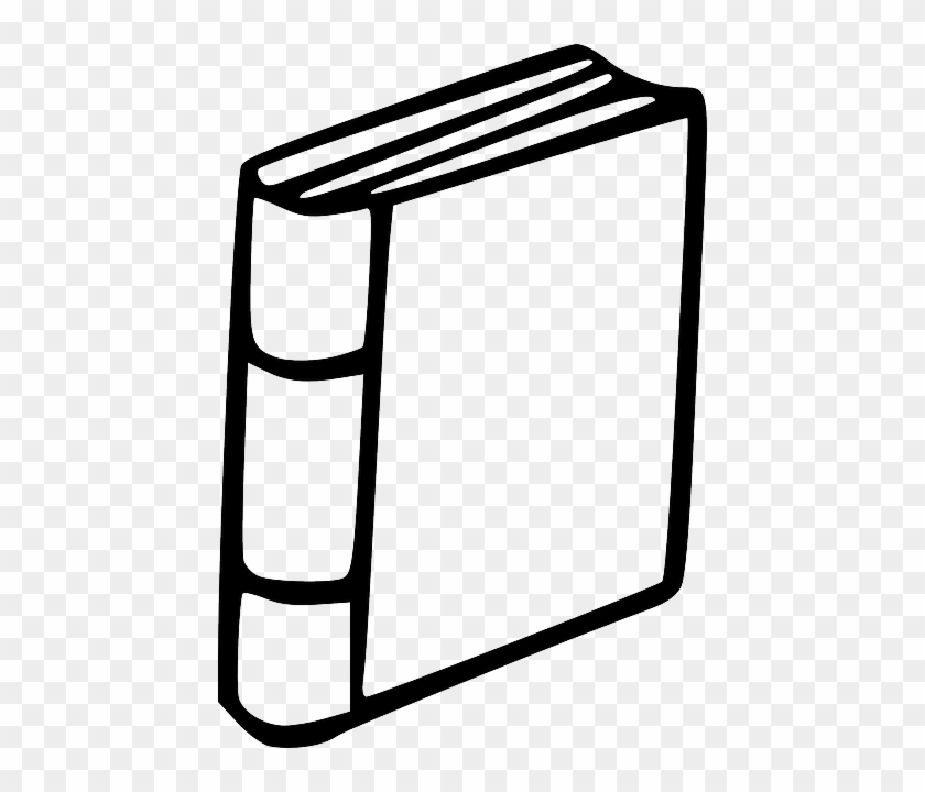 Reading Book, Library, Literature, Reading - Book Clipart Black And White #425838