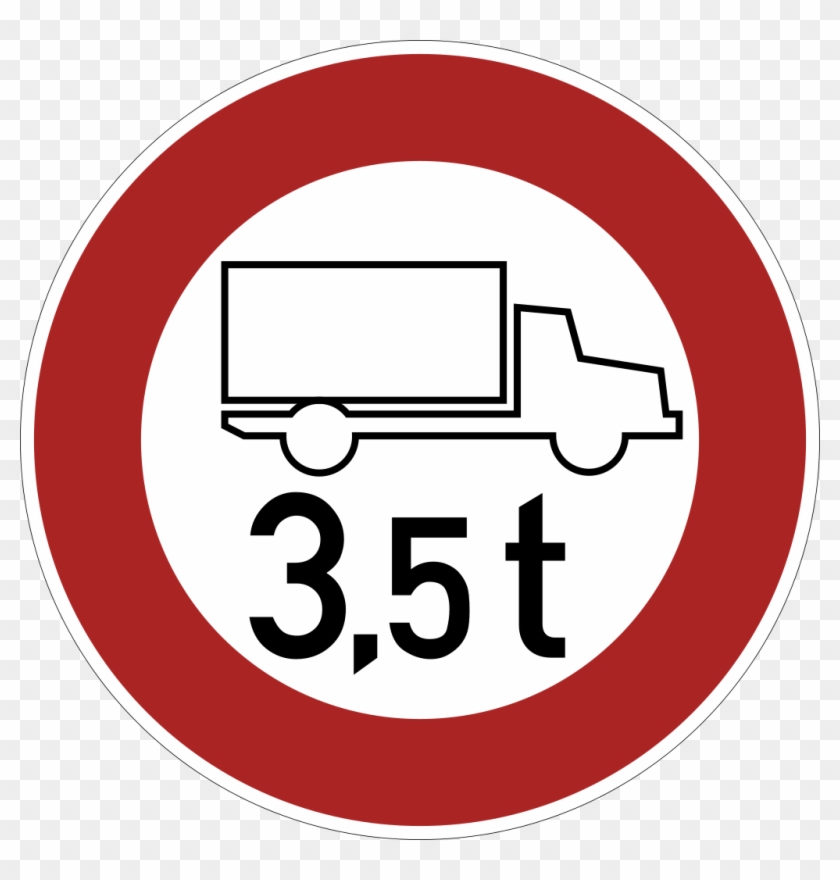 Verkehrsverbot Für Lastkraftfahrzeuge Über Ein Bestimmtes - Weight Limit Traffic Sign #425857