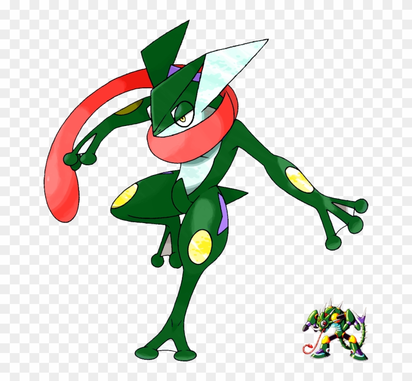 Sting Chameleon Colored Greninja By Alternativepogremon - Megaman X Sting Chameleon #425937