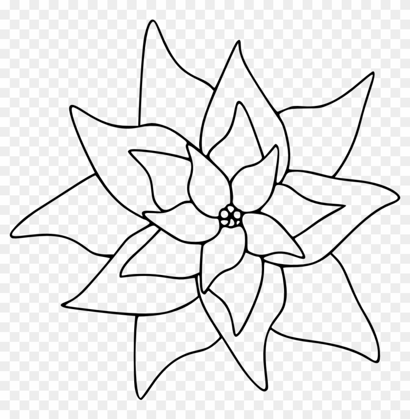 Free Clip Art Poinsettia - Poinsettia Clip Art Free #426043