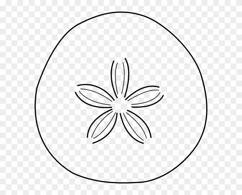 Sand Dollar Outline Clip Art - Sand Dollar Clipart #426068