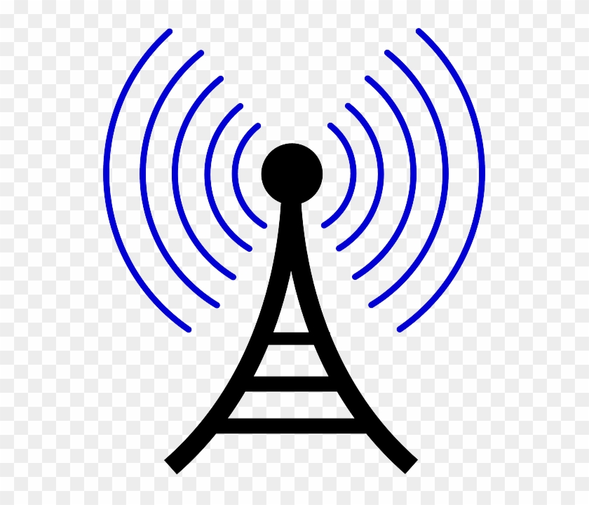 Icon Building, Tower, Phone, Network, Satellite, Icon - Radio Waves Clipart #426139