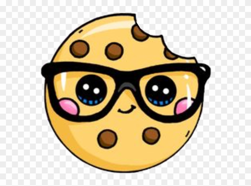 Kawaii Keks Sticker Myown Brille Glubschaugen Freetoedi - Dibujos De Comida Kawaii #426157