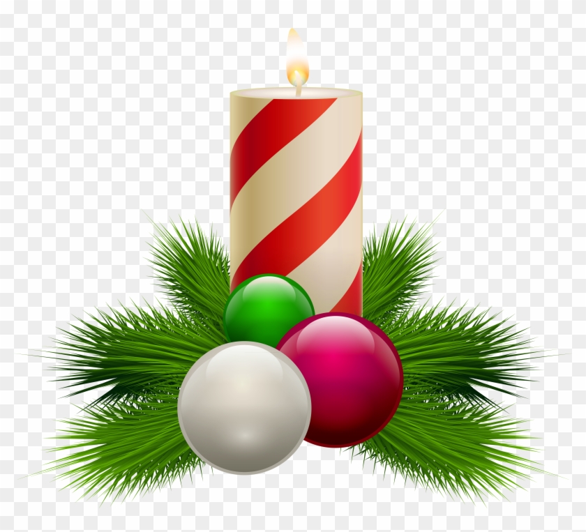Christmas Tree Candle Clipart - Christmas Candle Png #426192