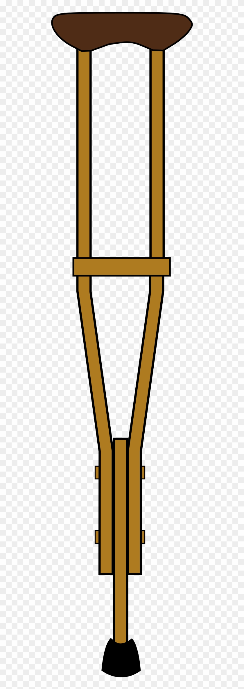Wooden Crutch - Crutches Clipart Png #426346