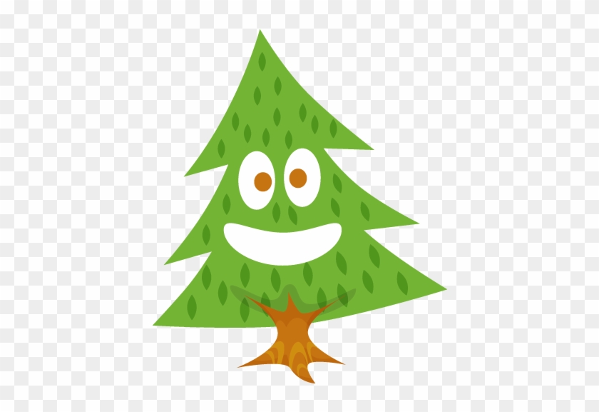 Happy Pines Icon - Cute Pine Tree Clipart #426349