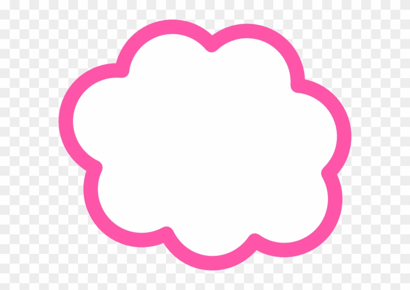 Cloud Clipart Pink Cloud - Pink Cloud Outline #426375