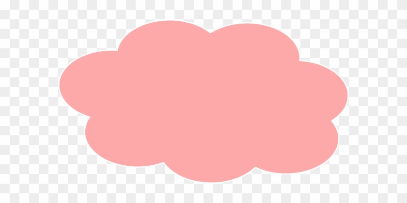 Light Pink Clouds Clip Art At Clker - Pink Cloud Clipart #426379