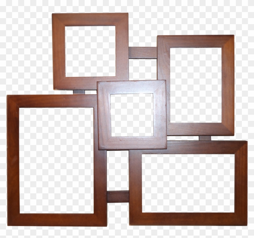 Wooden Frame - 4 Photo Frame Png #426426