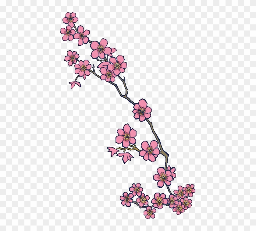 Download Cherry Blossom Hd Png Clipart Image - Cherry Blossom Tattoo Designs #426641