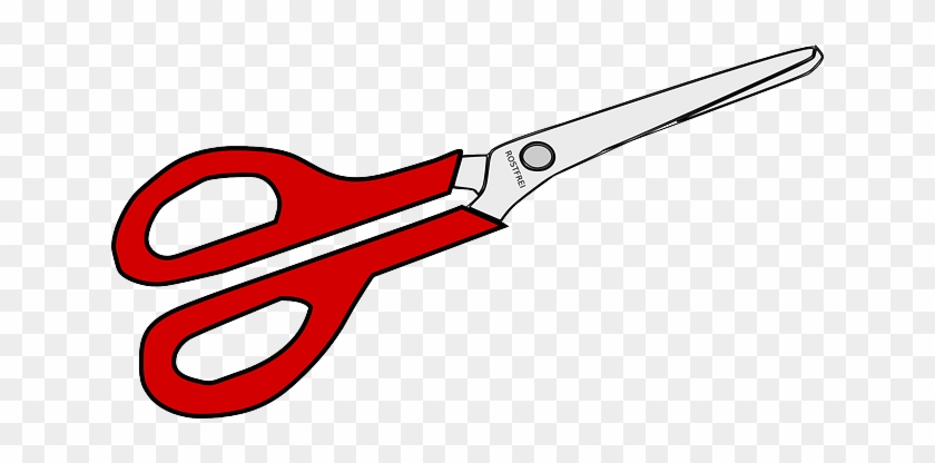 Cutting Scissors, Red, Tool, Cutting - Scissors Clipart #426730