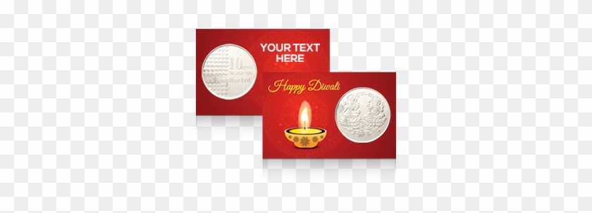 Happy Diwali Silver Coin - Silver #426804