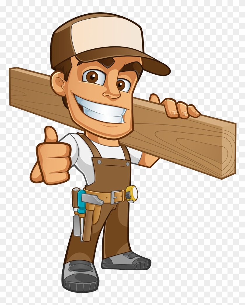 Carpenter Joiner Clip Art - Cartoon Carpenter #426914