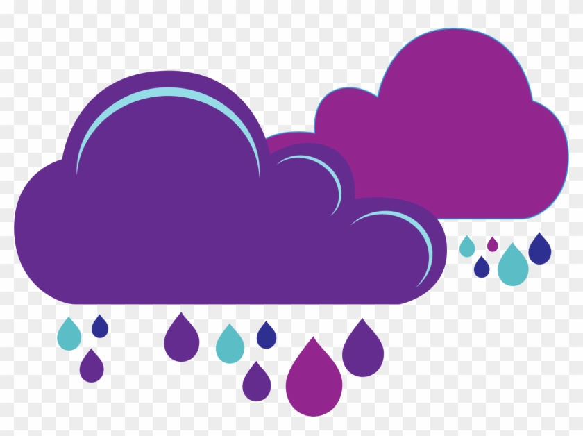 Purple Rainy Days - Vector Graphics #427003