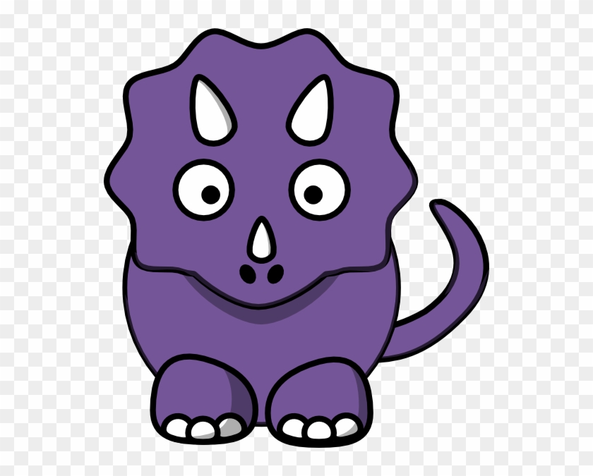 Purple Baby Dinosaur Clip Art - Dinosaur Clipart #427016