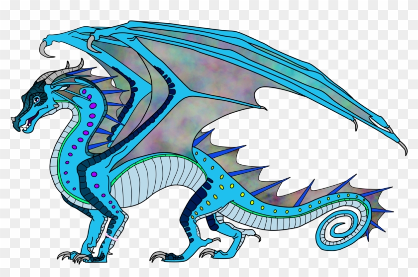 Rain/seawing For Kawaiiaquariusdragon By Lunarnightmares981 - Wings Of Fire Hybrids #427035