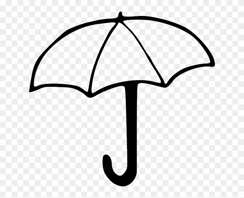 Sunshade Umbrella, Cover, Rain, Rainy, Rain Cover, - Drawing Image Of Umbrella #427044