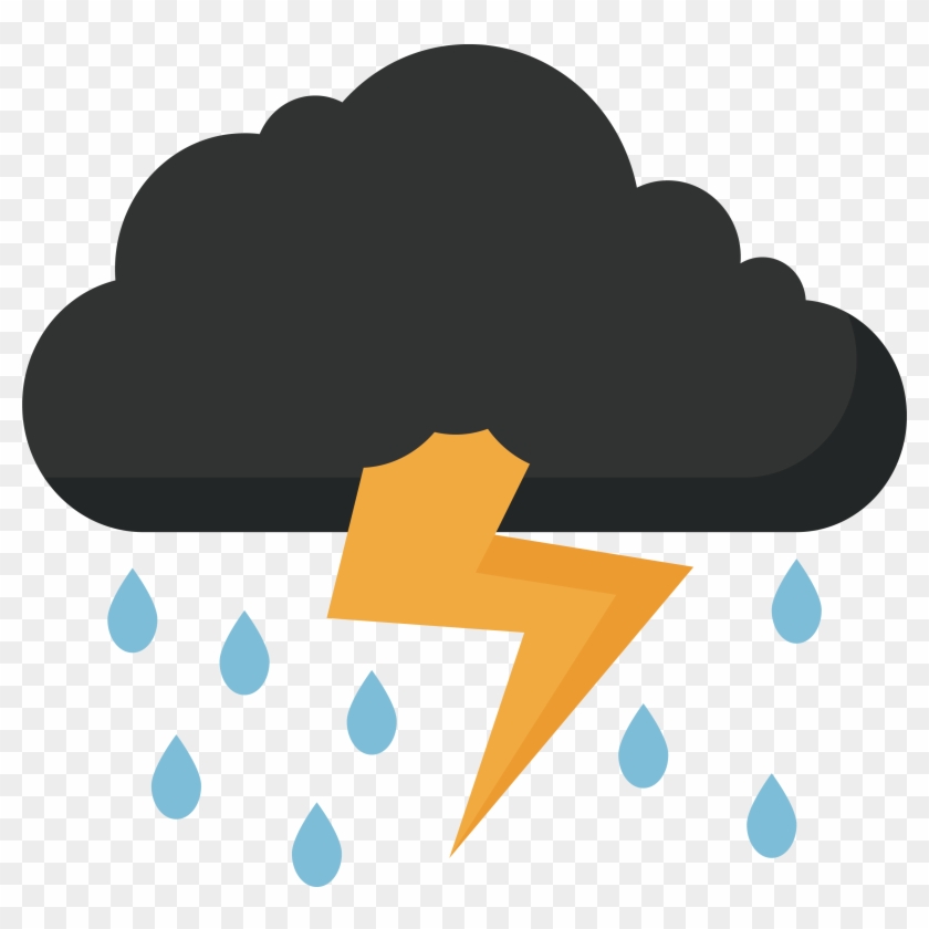 Thunder Lightning Clip Art - Thunder And Lightning Clipart #427064