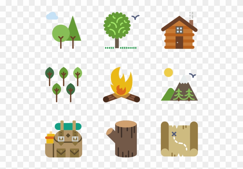 Get All00 Camp Load00 Images In One Tap For Your Creative - Forest Icons #427073