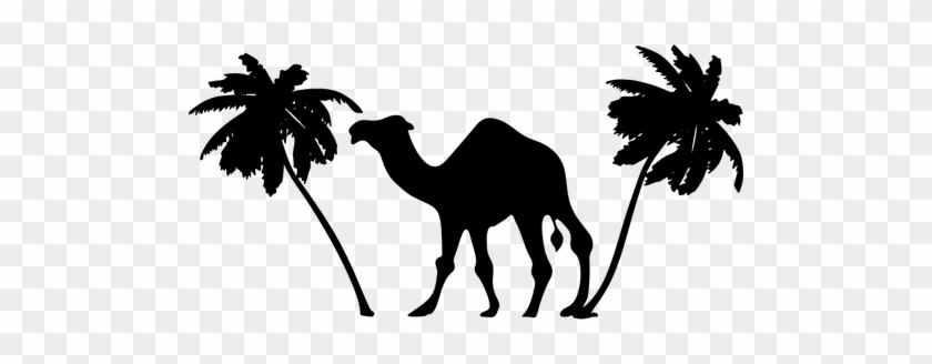 Camel And Palm Trees - Camel Png #427138