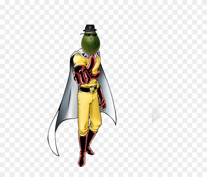 One Punch Avocado Render - One Punch Man Great Extra Large Frosted Glass Beer #427148