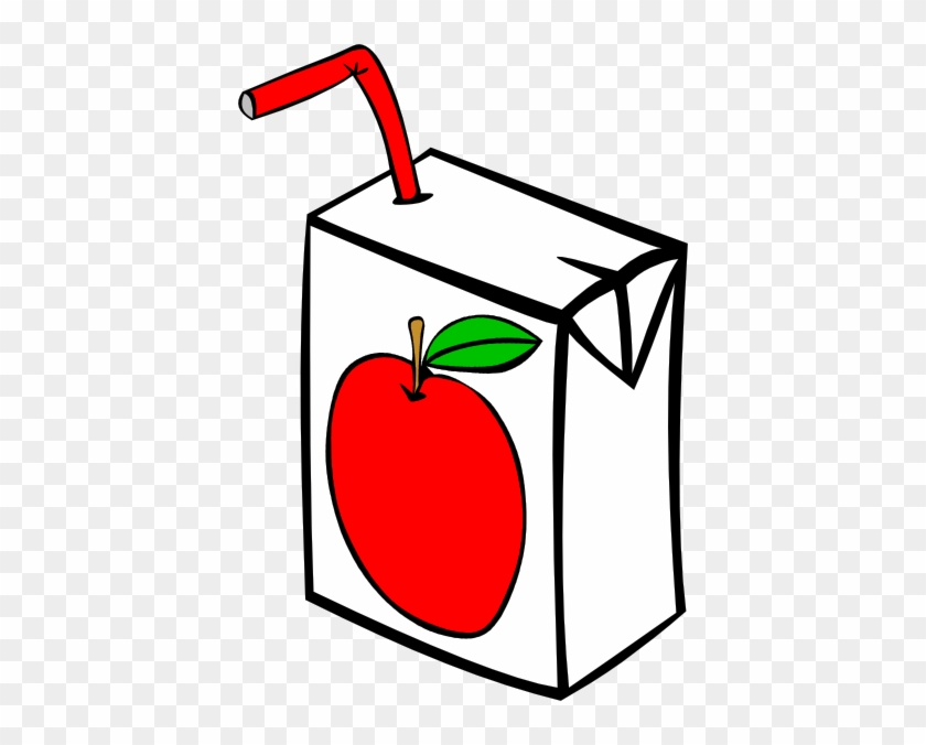 Apple Juice Carton Clip Art - Juice Box Coloring Page #427159