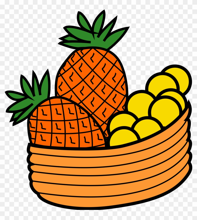 Big Image - Cartoon Fruit Basket - Free Transparent PNG Clipart Images  Download